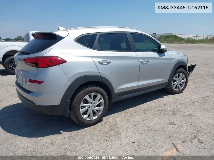 2020 Hyundai Tucson Value VIN: KM8J33A45LU162116 Lot: 40097266