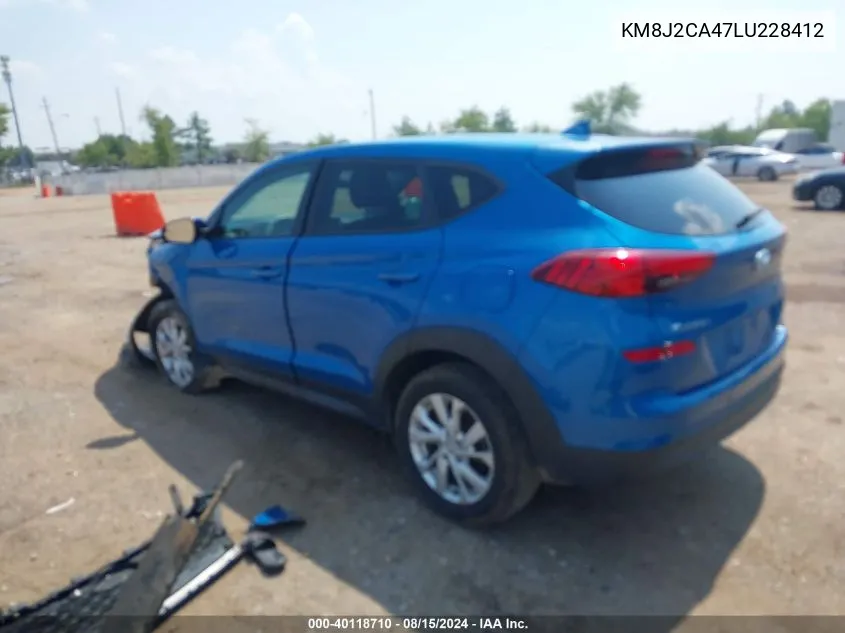 2020 Hyundai Tucson Se VIN: KM8J2CA47LU228412 Lot: 40118710