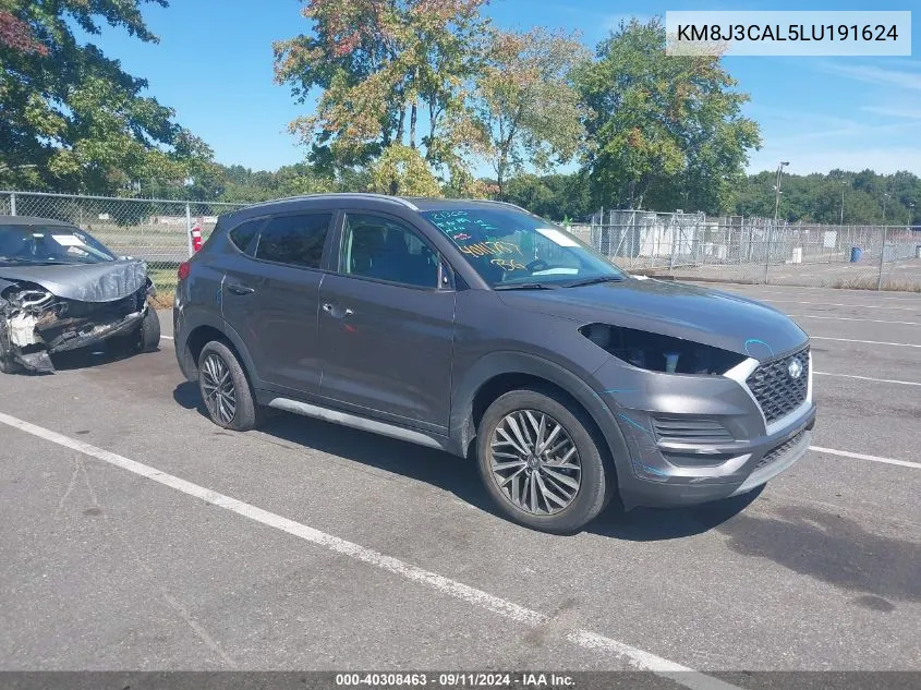 2020 Hyundai Tucson Sel VIN: KM8J3CAL5LU191624 Lot: 40308463