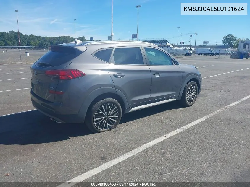 2020 Hyundai Tucson Sel VIN: KM8J3CAL5LU191624 Lot: 40308463