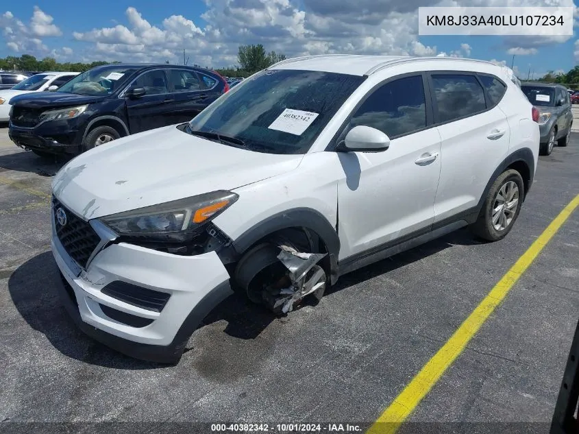 2020 Hyundai Tucson Limited/Sel/Sport/Ultimat VIN: KM8J33A40LU107234 Lot: 40382342