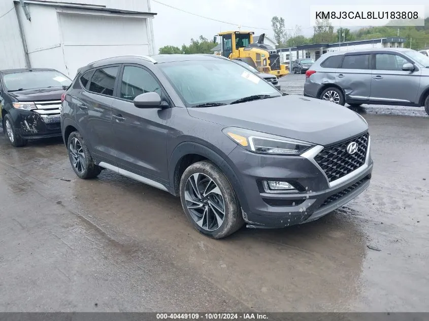 2020 Hyundai Tucson Limited/Sel/Sport/Ultimate/Value VIN: KM8J3CAL8LU183808 Lot: 40449109