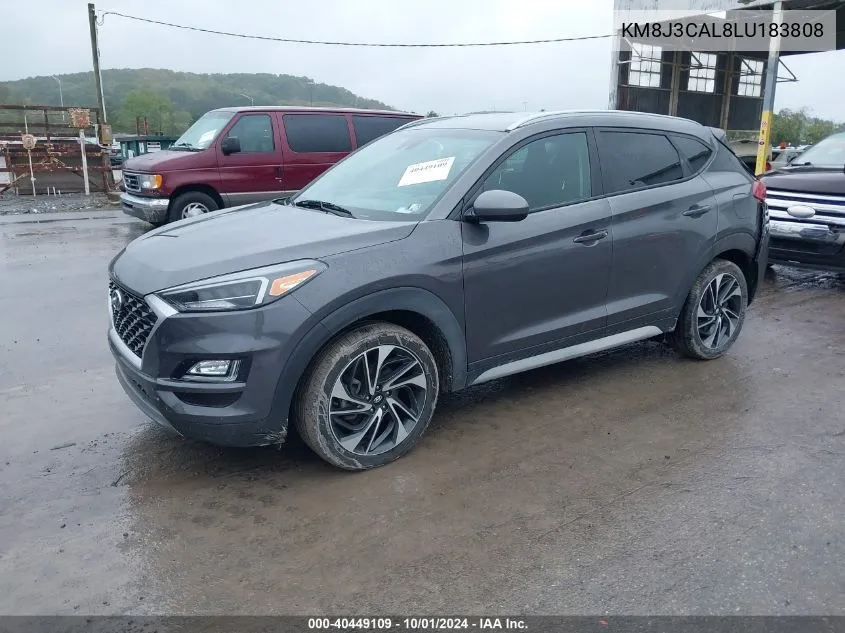 2020 Hyundai Tucson Limited/Sel/Sport/Ultimate/Value VIN: KM8J3CAL8LU183808 Lot: 40449109