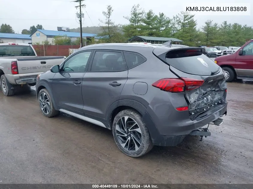 2020 Hyundai Tucson Limited/Sel/Sport/Ultimate/Value VIN: KM8J3CAL8LU183808 Lot: 40449109