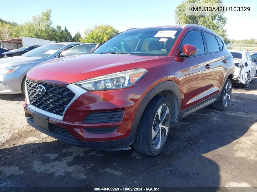 2020 Hyundai Tucson Value VIN: KM8J33A42LU103329 Lot: 40469269