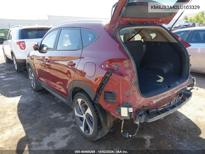 2020 Hyundai Tucson Value VIN: KM8J33A42LU103329 Lot: 40469269