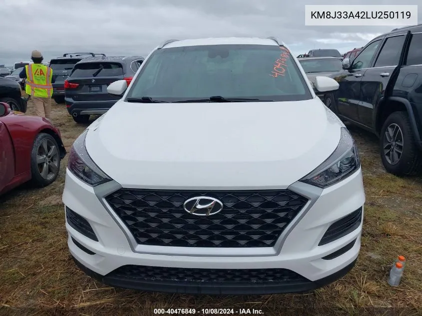 2020 Hyundai Tucson Limited/Sel/Sport/Ultimat VIN: KM8J33A42LU250119 Lot: 40476849