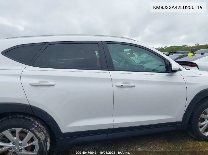 2020 Hyundai Tucson Limited/Sel/Sport/Ultimat VIN: KM8J33A42LU250119 Lot: 40476849