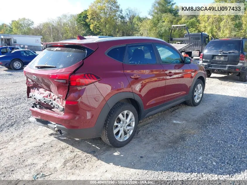 2020 Hyundai Tucson Value VIN: KM8J3CA49LU097433 Lot: 40487590