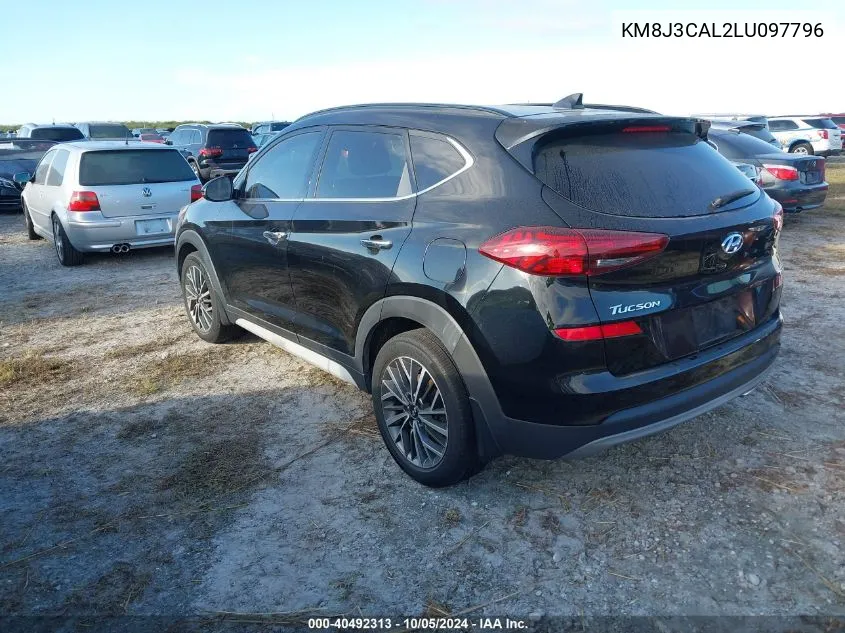 2020 Hyundai Tucson Limited/Sel/Sport/Ultimat VIN: KM8J3CAL2LU097796 Lot: 40492313