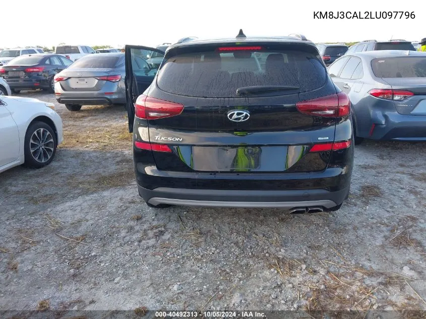 2020 Hyundai Tucson Limited/Sel/Sport/Ultimat VIN: KM8J3CAL2LU097796 Lot: 40492313