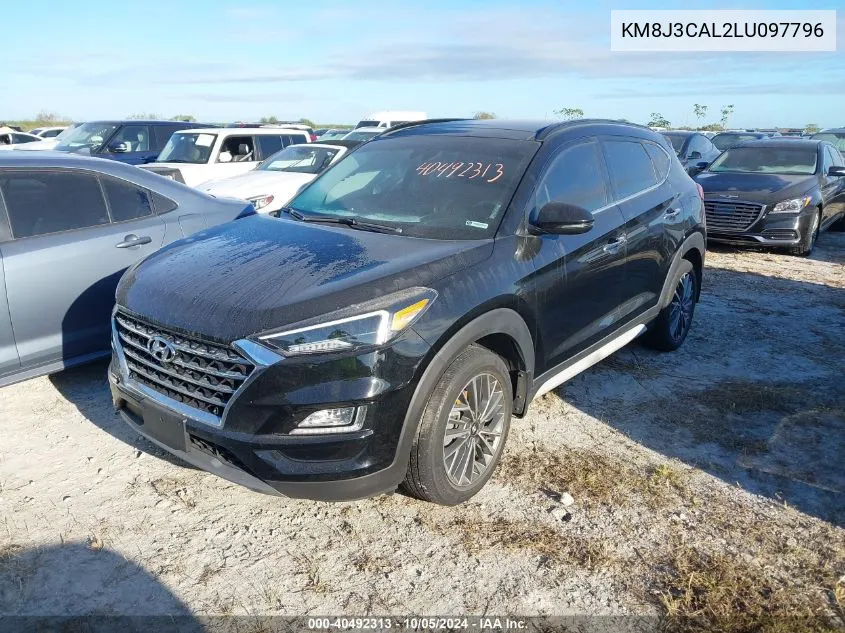 2020 Hyundai Tucson Limited/Sel/Sport/Ultimat VIN: KM8J3CAL2LU097796 Lot: 40492313