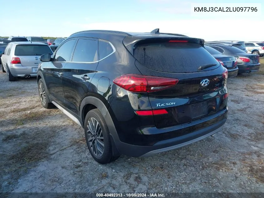 2020 Hyundai Tucson Limited/Sel/Sport/Ultimat VIN: KM8J3CAL2LU097796 Lot: 40492313