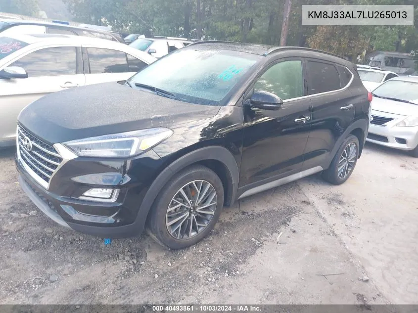 2020 Hyundai Tucson Ultimate VIN: KM8J33AL7LU265013 Lot: 40493861