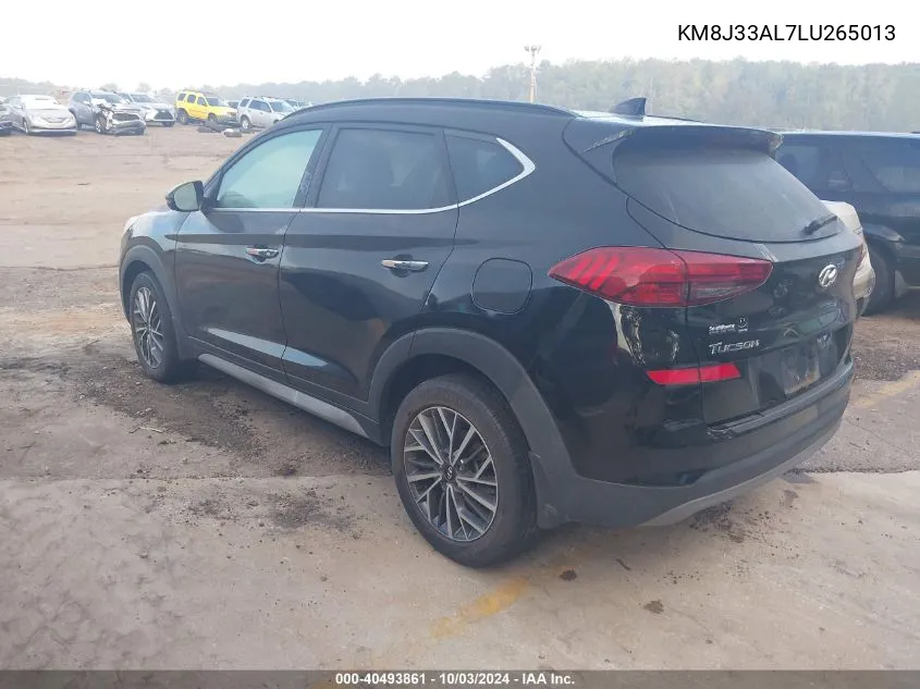 2020 Hyundai Tucson Ultimate VIN: KM8J33AL7LU265013 Lot: 40493861