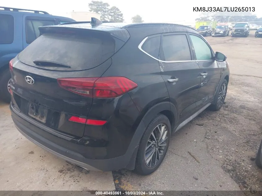 2020 Hyundai Tucson Ultimate VIN: KM8J33AL7LU265013 Lot: 40493861