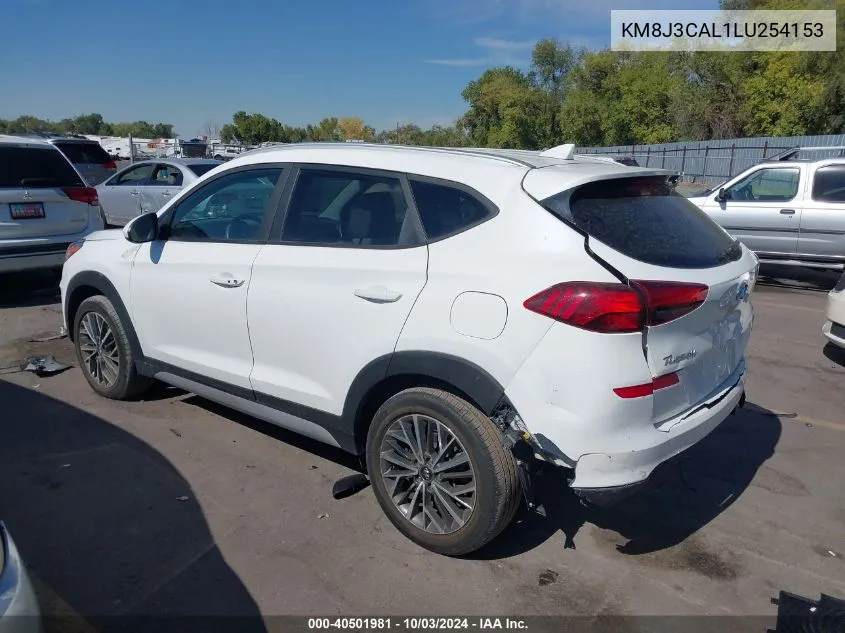 2020 Hyundai Tucson Sel VIN: KM8J3CAL1LU254153 Lot: 40501981