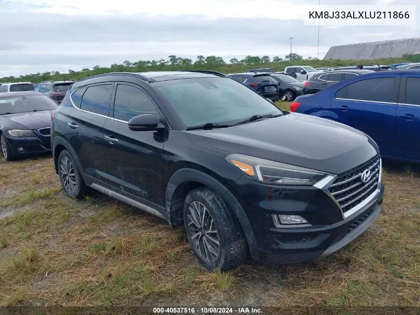 2020 Hyundai Tucson Ultimate VIN: KM8J33ALXLU211866 Lot: 40537516