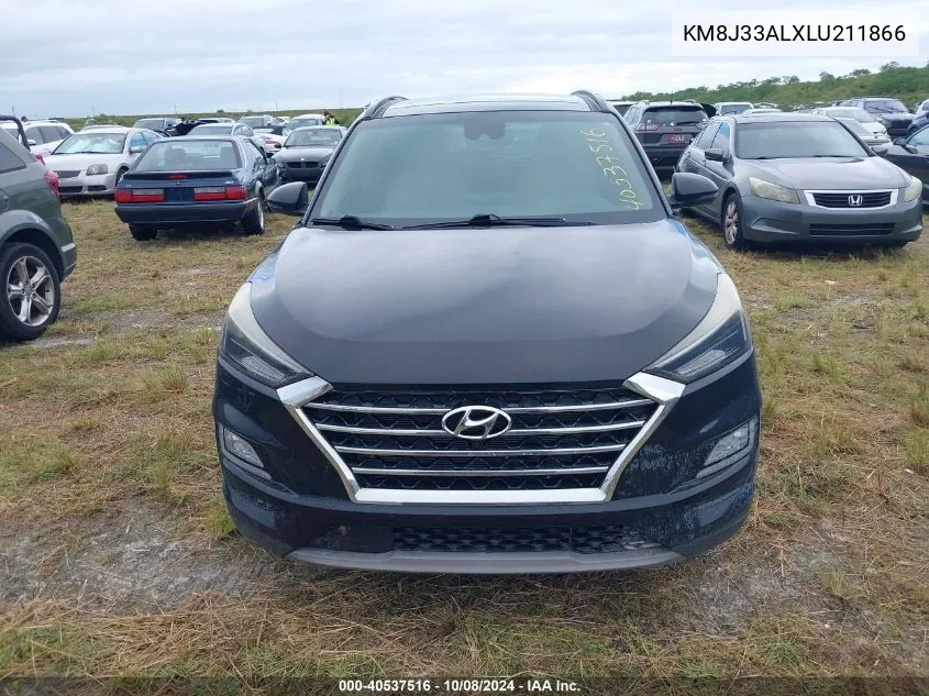 2020 Hyundai Tucson Ultimate VIN: KM8J33ALXLU211866 Lot: 40537516