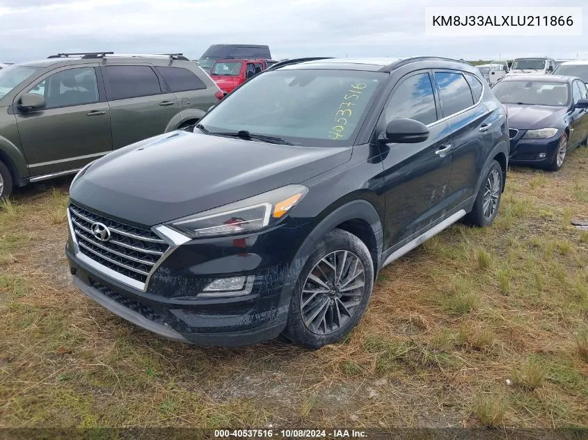 2020 Hyundai Tucson Ultimate VIN: KM8J33ALXLU211866 Lot: 40537516