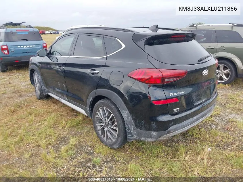 2020 Hyundai Tucson Ultimate VIN: KM8J33ALXLU211866 Lot: 40537516