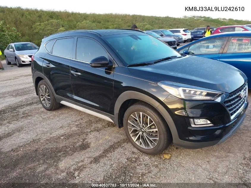 2020 Hyundai Tucson Ultimate VIN: KM8J33AL9LU242610 Lot: 40537783