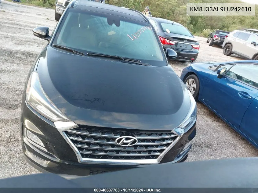 2020 Hyundai Tucson Ultimate VIN: KM8J33AL9LU242610 Lot: 40537783