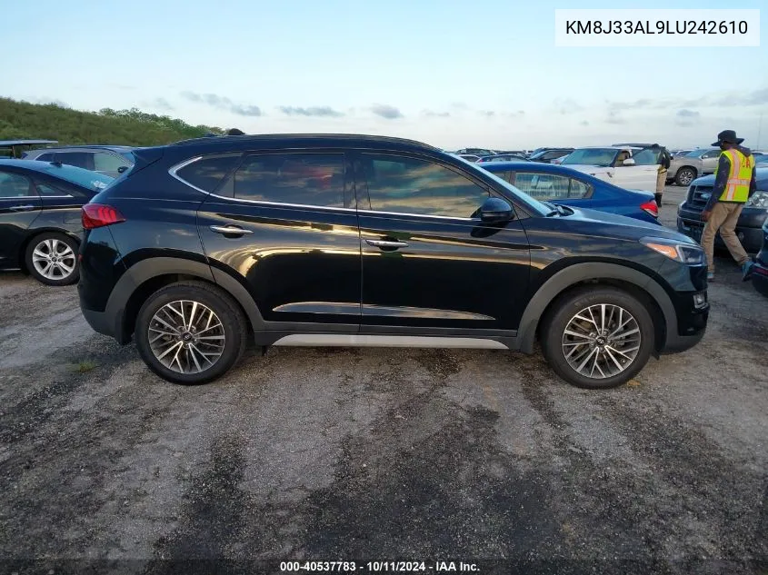 2020 Hyundai Tucson Ultimate VIN: KM8J33AL9LU242610 Lot: 40537783