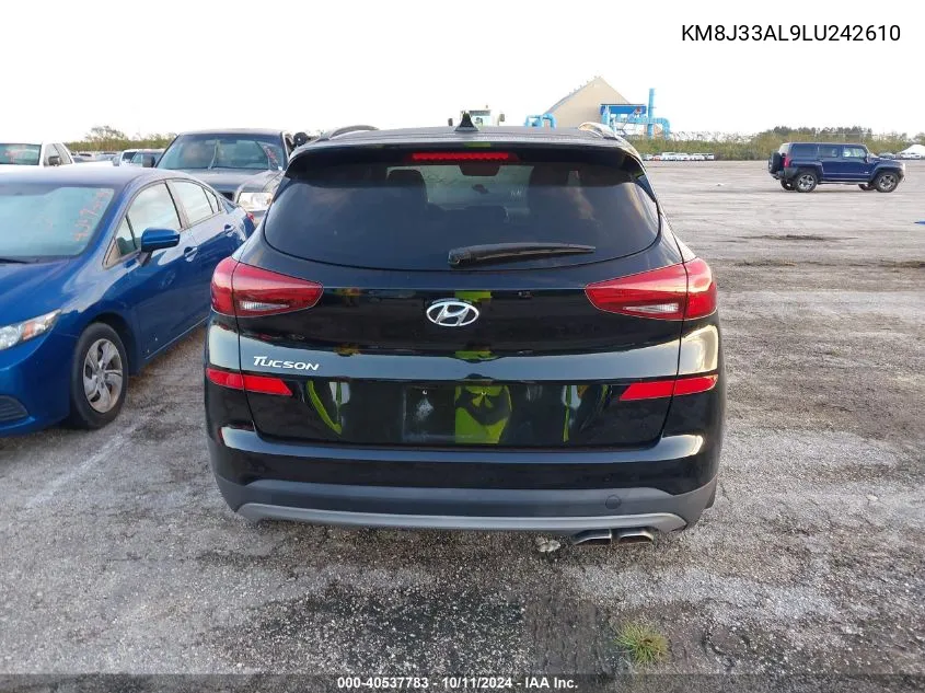 2020 Hyundai Tucson Ultimate VIN: KM8J33AL9LU242610 Lot: 40537783