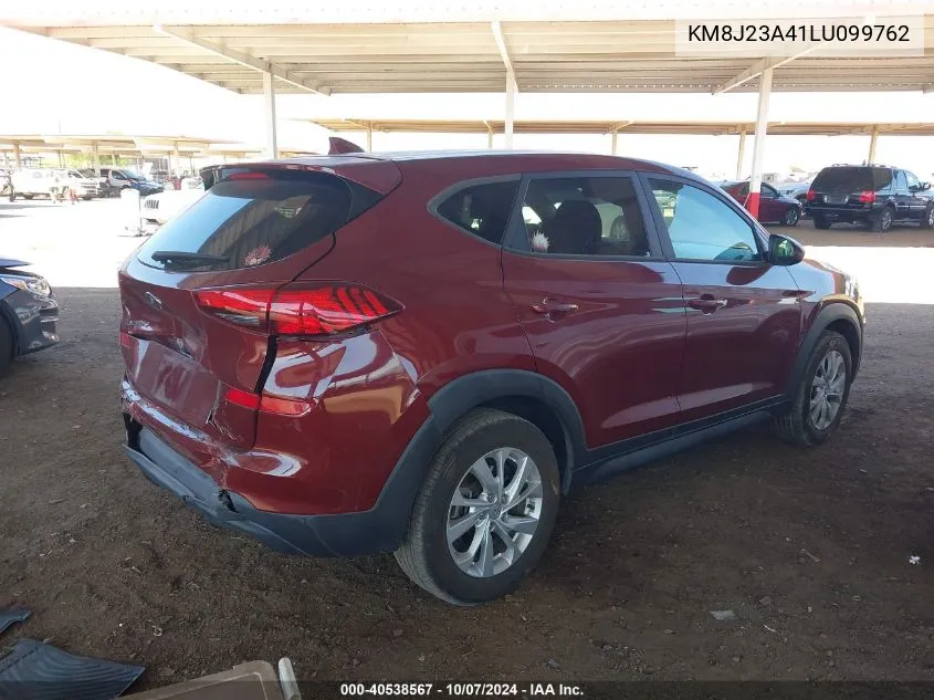 2020 Hyundai Tucson Se VIN: KM8J23A41LU099762 Lot: 40538567