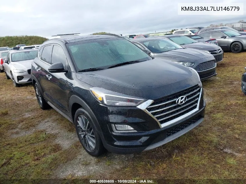 2020 Hyundai Tucson Limited/Sel/Sport/Ultimat VIN: KM8J33AL7LU146779 Lot: 40538605