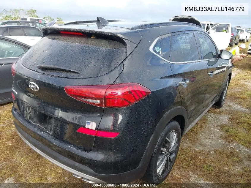 2020 Hyundai Tucson Limited/Sel/Sport/Ultimat VIN: KM8J33AL7LU146779 Lot: 40538605