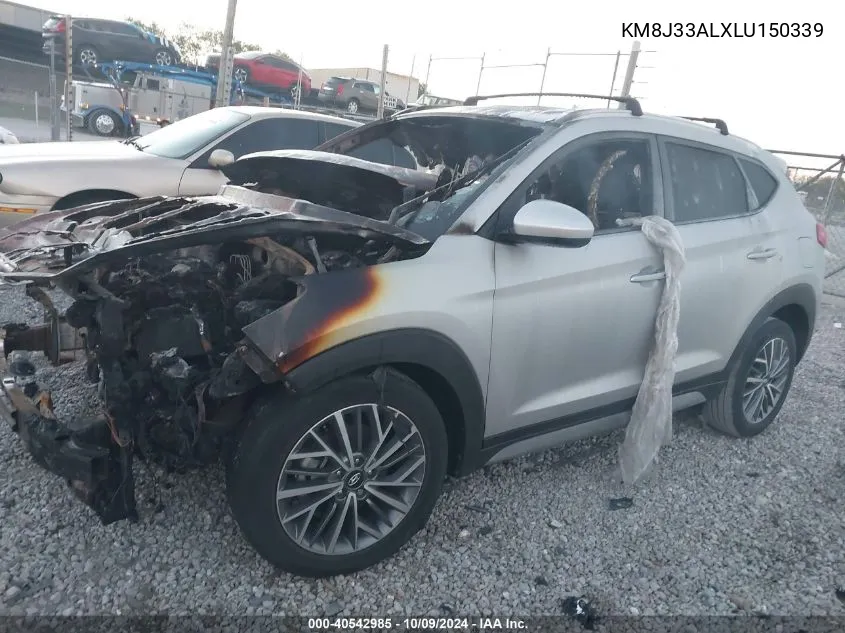 2020 Hyundai Tucson Sel VIN: KM8J33ALXLU150339 Lot: 40542985