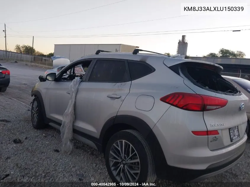 2020 Hyundai Tucson Sel VIN: KM8J33ALXLU150339 Lot: 40542985