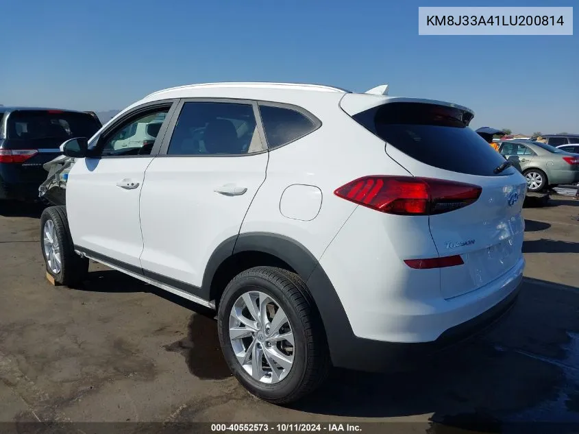 2020 Hyundai Tucson Value VIN: KM8J33A41LU200814 Lot: 40552573