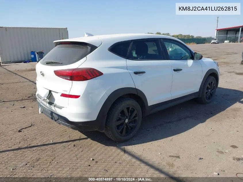 2020 Hyundai Tucson Se VIN: KM8J2CA41LU262815 Lot: 40574897