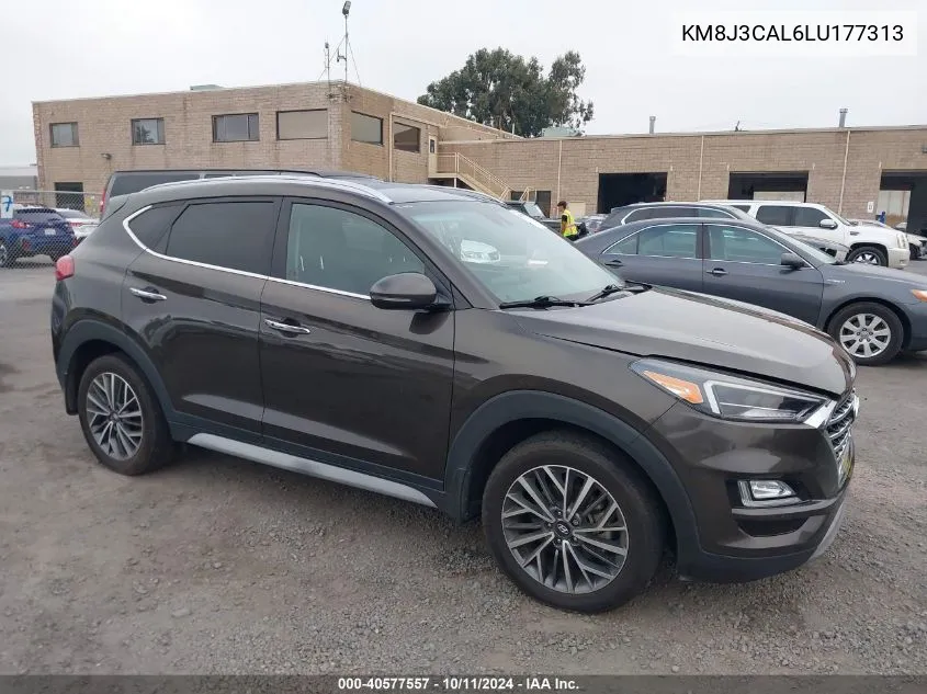 2020 Hyundai Tucson Limited VIN: KM8J3CAL6LU177313 Lot: 40577557