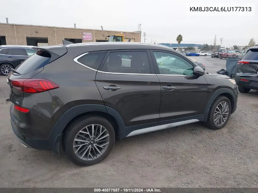 2020 Hyundai Tucson Limited VIN: KM8J3CAL6LU177313 Lot: 40577557