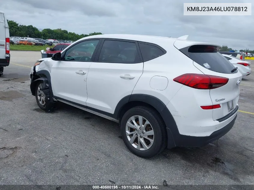 2020 Hyundai Tucson Se VIN: KM8J23A46LU078812 Lot: 40580195