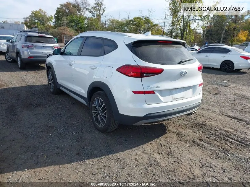 2020 Hyundai Tucson Sel VIN: KM8J3CALXLU277687 Lot: 40589629