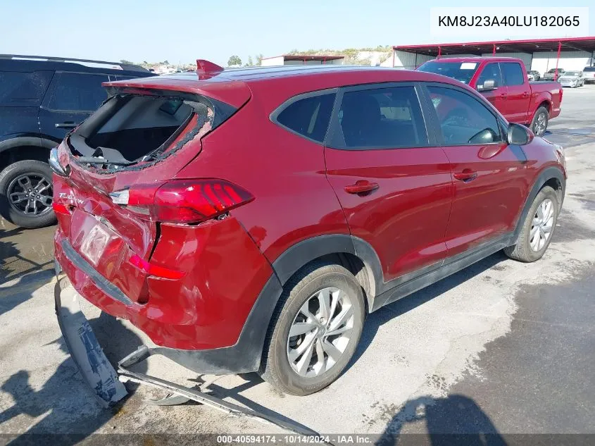 2020 Hyundai Tucson Se VIN: KM8J23A40LU182065 Lot: 40594174