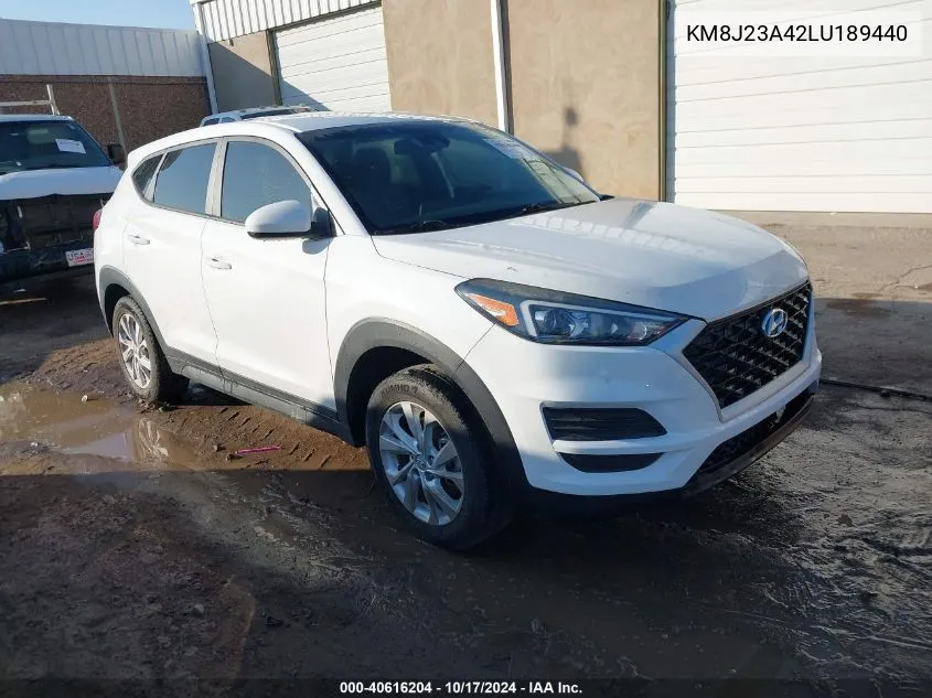 2020 Hyundai Tucson Se VIN: KM8J23A42LU189440 Lot: 40616204