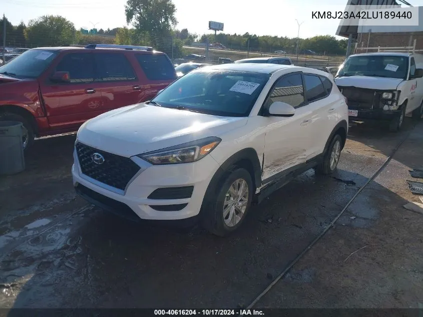 2020 Hyundai Tucson Se VIN: KM8J23A42LU189440 Lot: 40616204