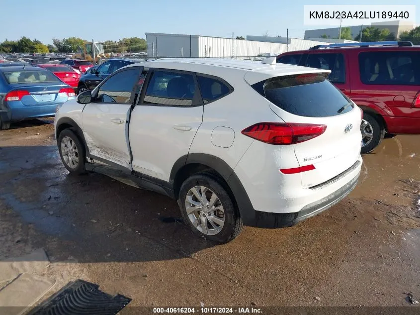 2020 Hyundai Tucson Se VIN: KM8J23A42LU189440 Lot: 40616204