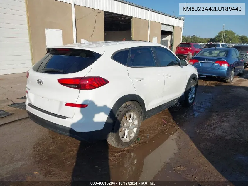 2020 Hyundai Tucson Se VIN: KM8J23A42LU189440 Lot: 40616204