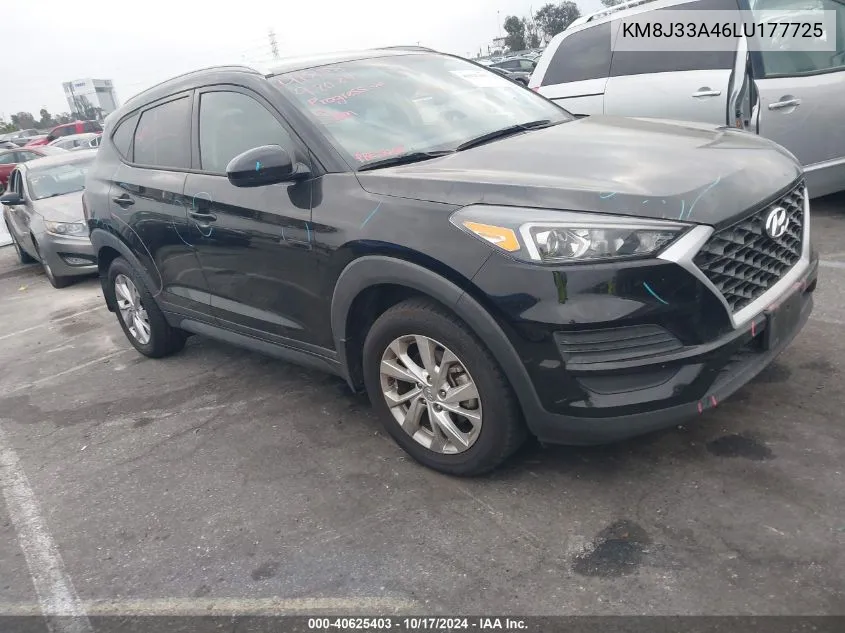 2020 Hyundai Tucson Limited/Sel/Sport/Ultimat VIN: KM8J33A46LU177725 Lot: 40625403