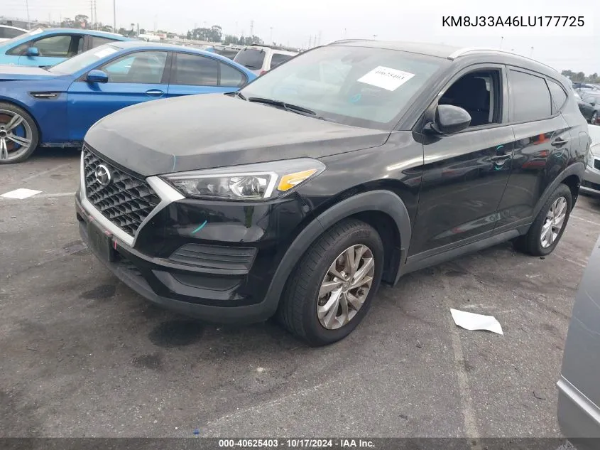 2020 Hyundai Tucson Limited/Sel/Sport/Ultimat VIN: KM8J33A46LU177725 Lot: 40625403