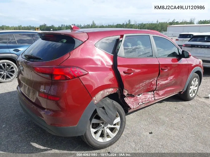 2020 Hyundai Tucson Se VIN: KM8J2CA49LU120986 Lot: 40631893