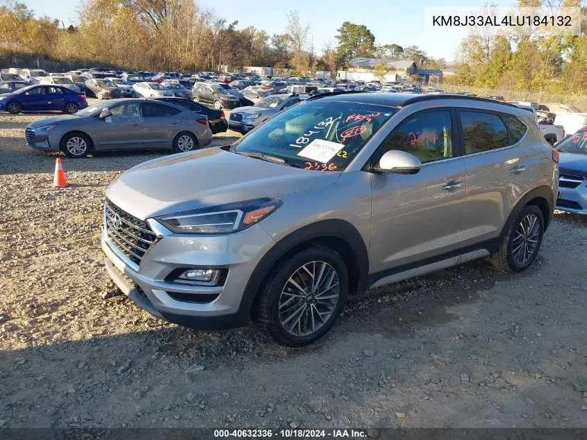 KM8J33AL4LU184132 2020 Hyundai Tucson Ultimate