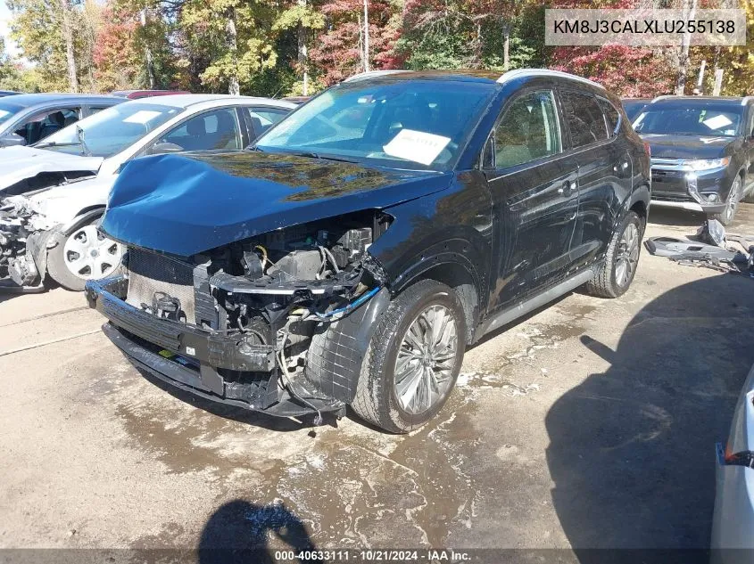 2020 Hyundai Tucson Limited VIN: KM8J3CALXLU255138 Lot: 40633111